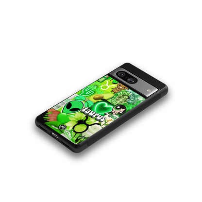 taurus aesthetic collage back phone cover | glass case for Google Pixel 8