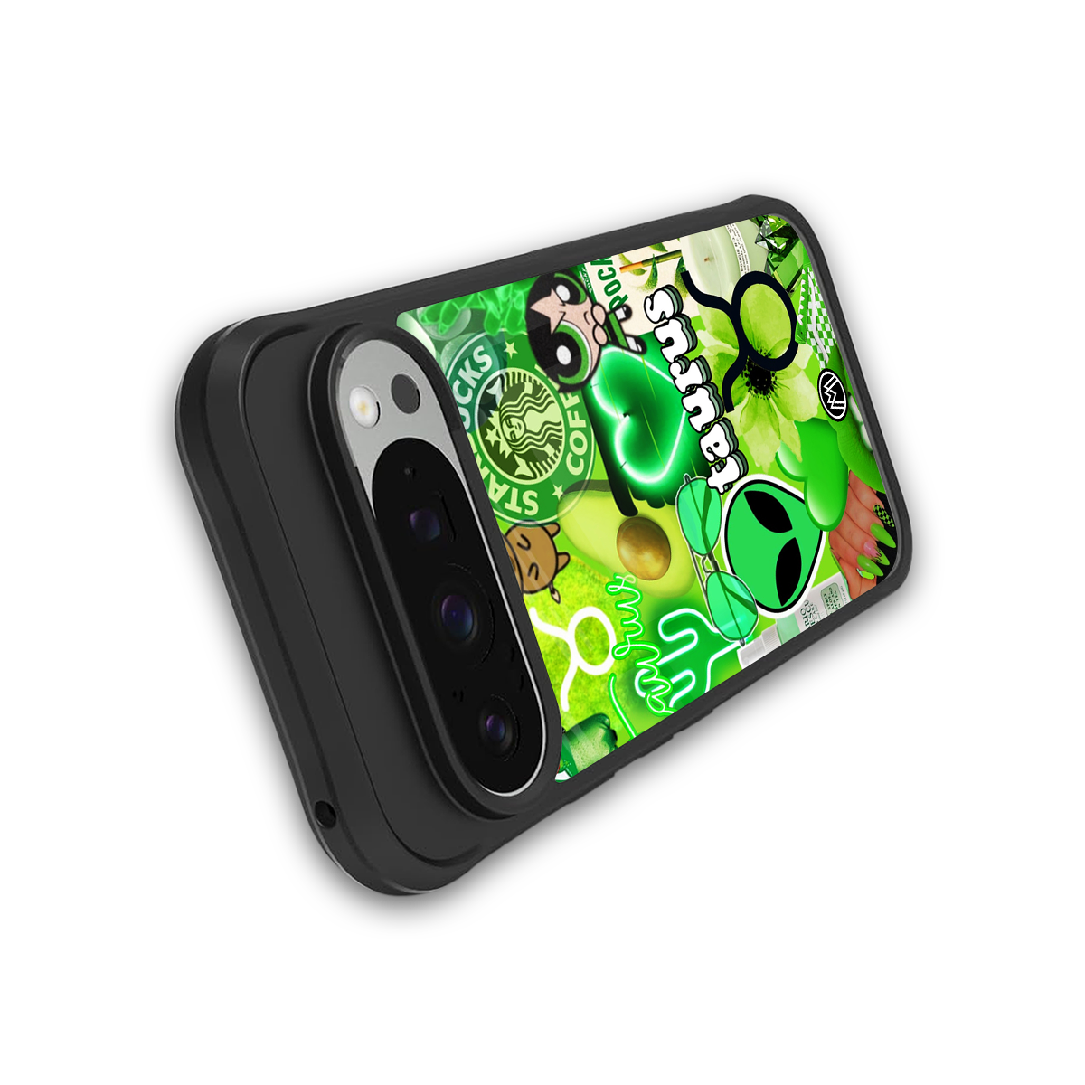 taurus aesthetic collage back phone cover | glass case for google pixel 9 pro xl