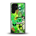 taurus aesthetic collage back phone cover | glass case for samsung galaxy s25 ultra