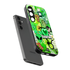 taurus aesthetic collage back phone cover | glass case for samsung galaxy s25 plus
