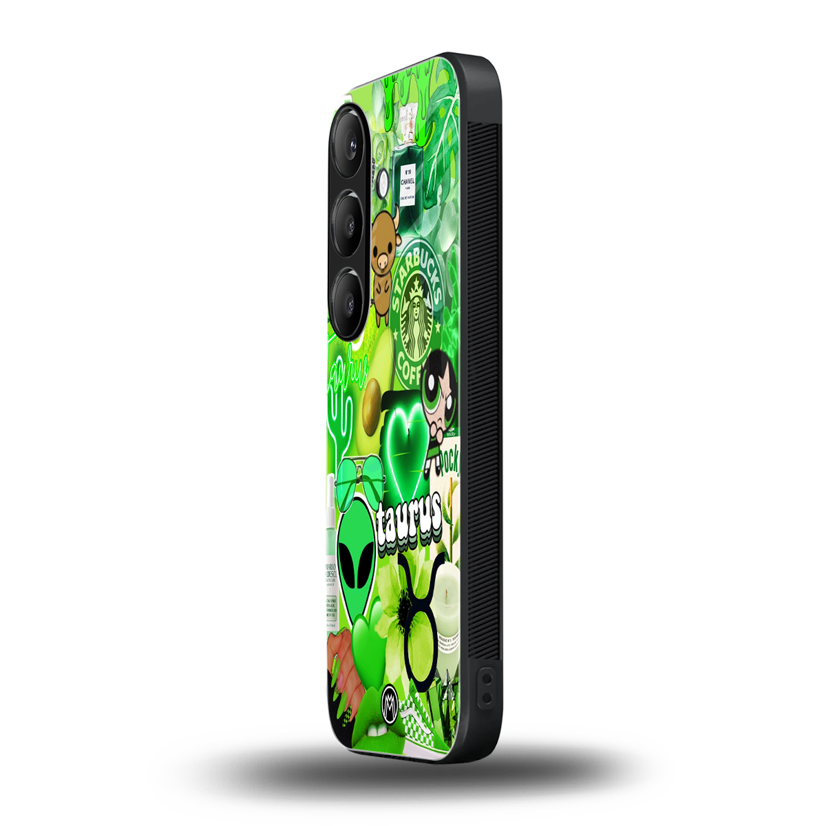 taurus aesthetic collage back phone cover | glass case for samsung galaxy s25