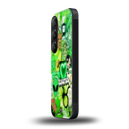 taurus aesthetic collage back phone cover | glass case for samsung galaxy s25 plus