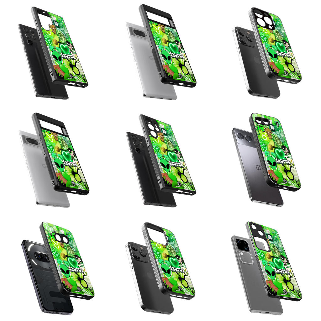Durable Glass Back Mobile Case for iPhone, Samsung, OnePlus, Google Pixel, Redmi, Vivo, Oppo