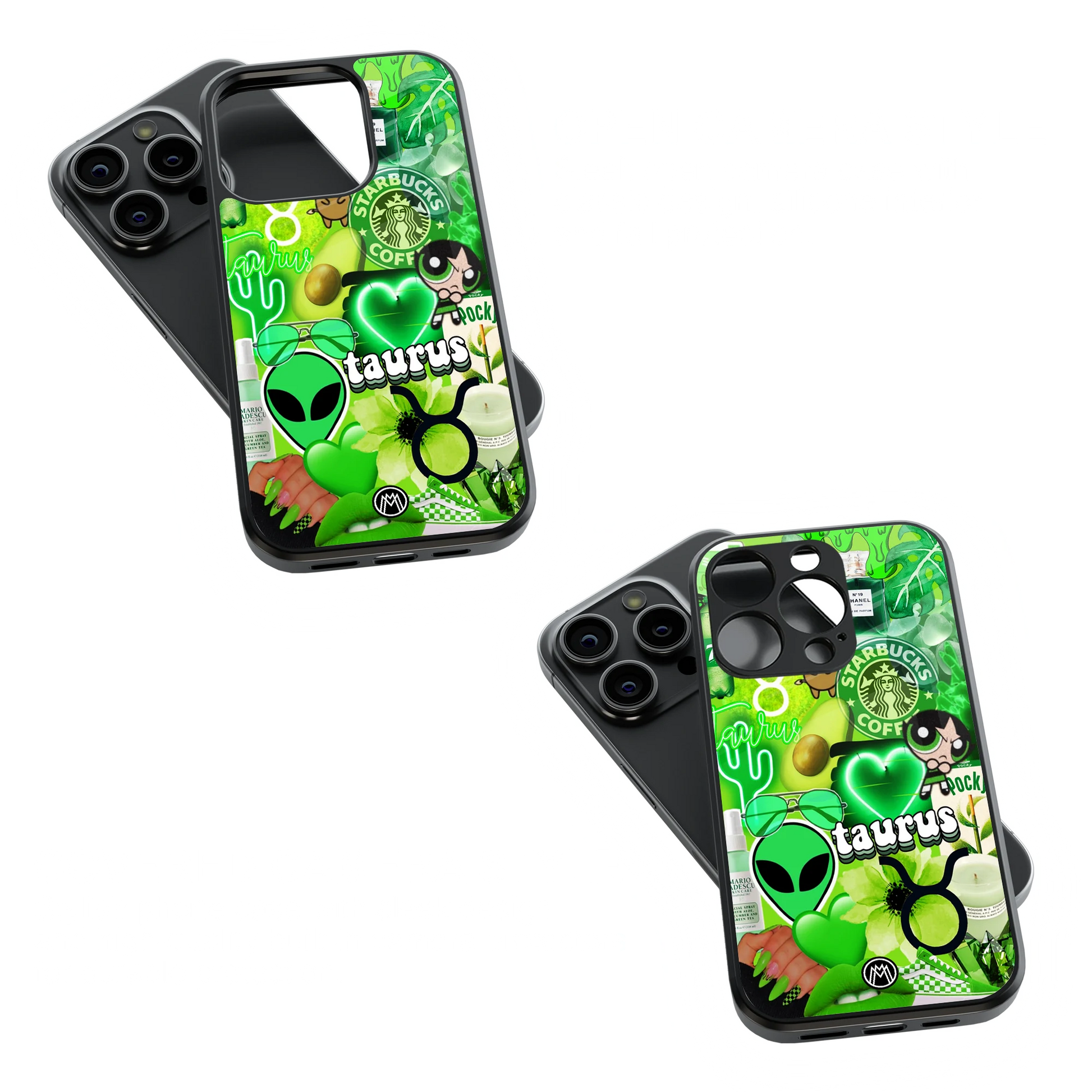 Trendy Glass Back Mobile Case for iPhone, Samsung, Redmi, OnePlus, Google Pixel, Motorola
