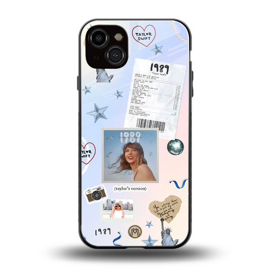 taylor mix back phone cover | glass case for iphone 14 plus
