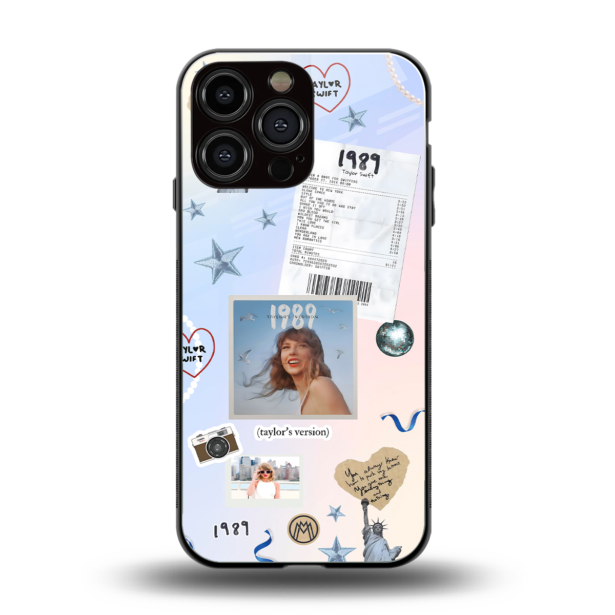 taylor mix back phone cover | glass case for iphone 15 pro max