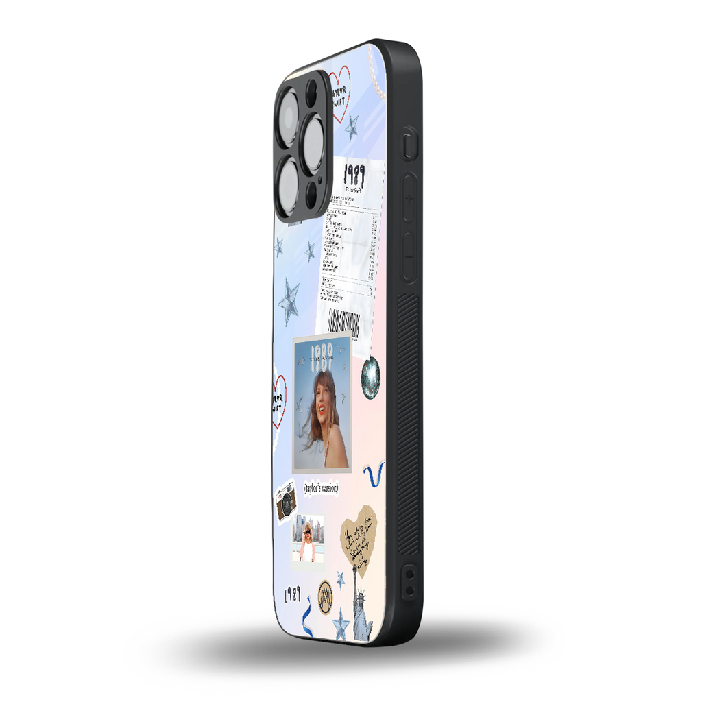 taylor mix back phone cover | glass case for iphone 15 pro max