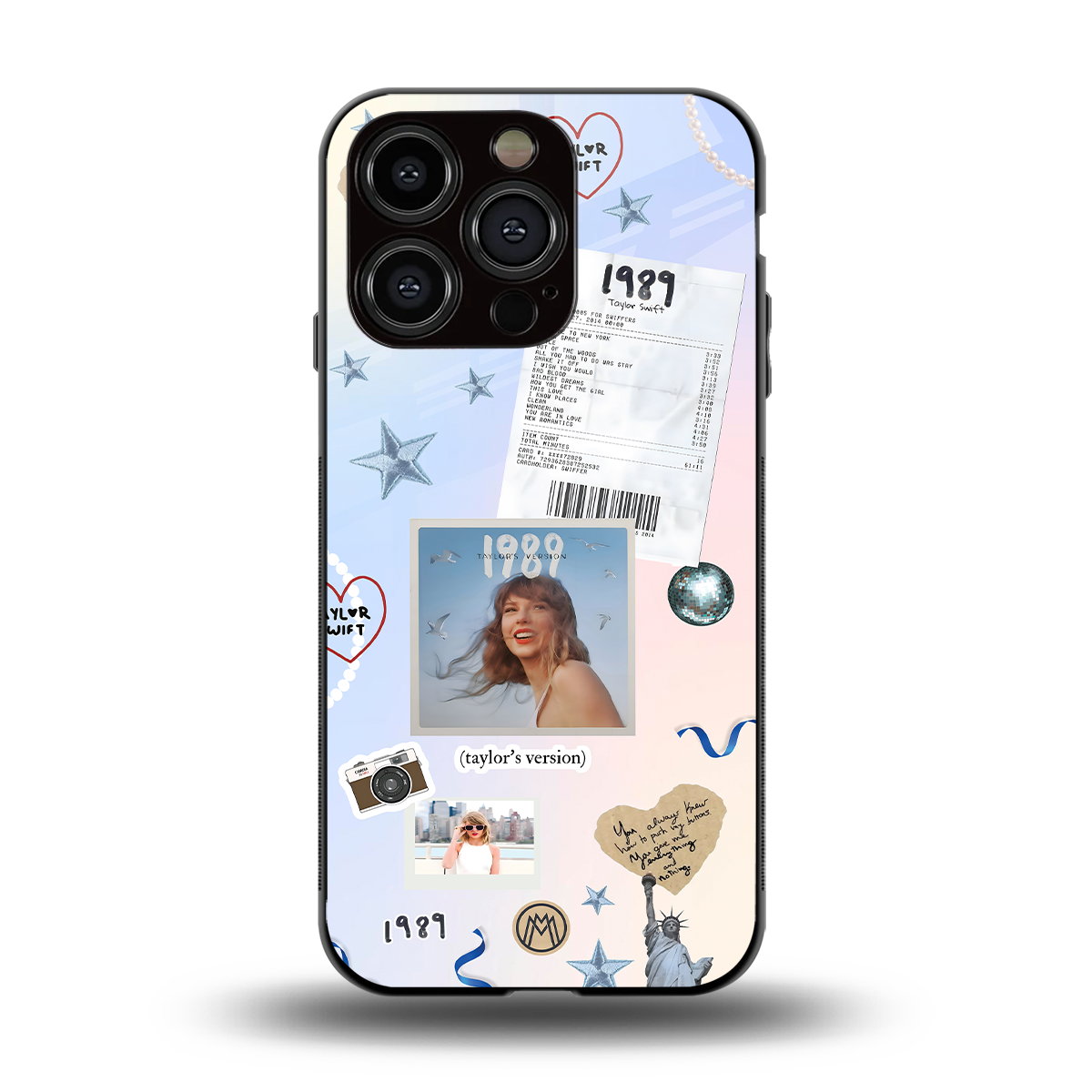taylor mix back phone cover | glass case for iphone 15 pro