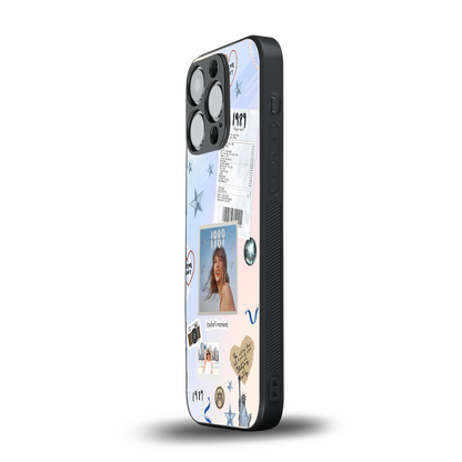 taylor mix back phone cover | glass case for iphone 15 pro