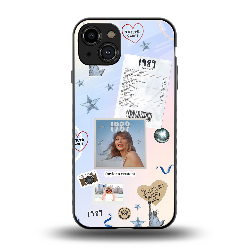 taylor mix back phone cover | glass case for iphone 15
