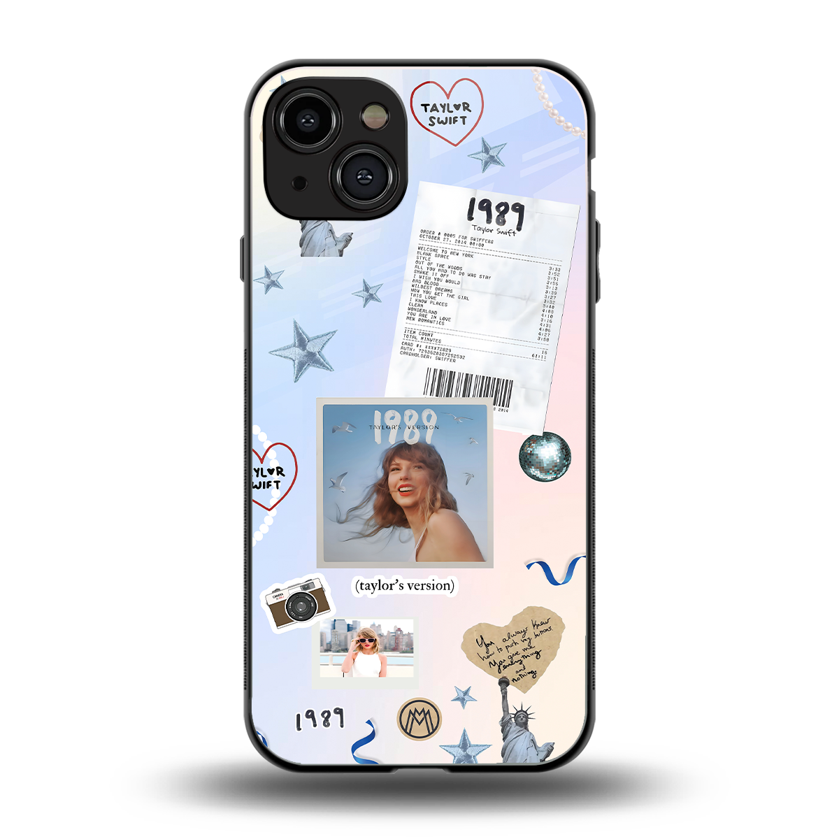 taylor mix back phone cover | glass case for iphone 15