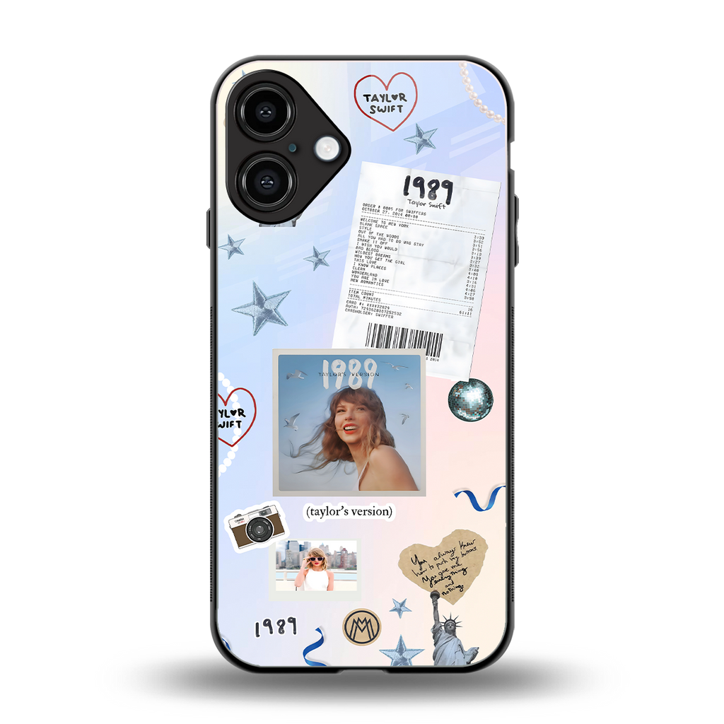 taylor mix back phone cover | glass case for iphone 16 plus