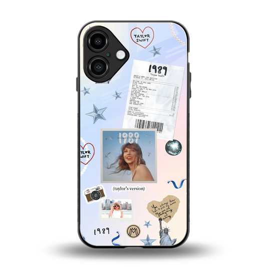 taylor mix back phone cover | glass case for iphone 16 plus