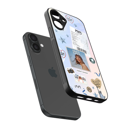 taylor mix back phone cover | glass case for iphone 16 plus