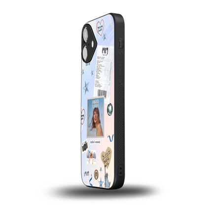taylor mix back phone cover | glass case for iphone 16 plus