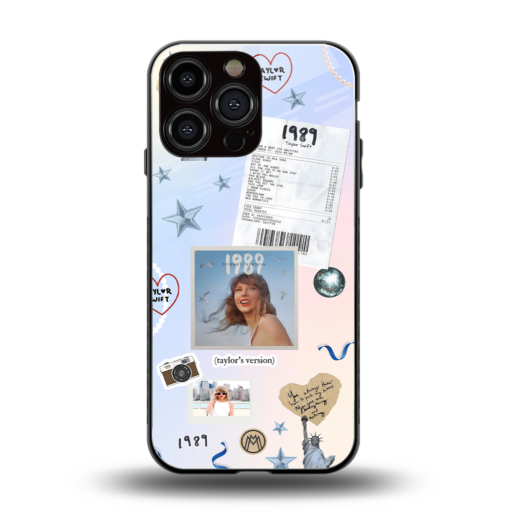 taylor mix back phone cover | glass case for iphone 16 pro max