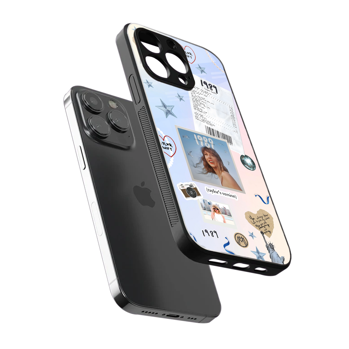 taylor mix back phone cover | glass case for iphone 16 pro max