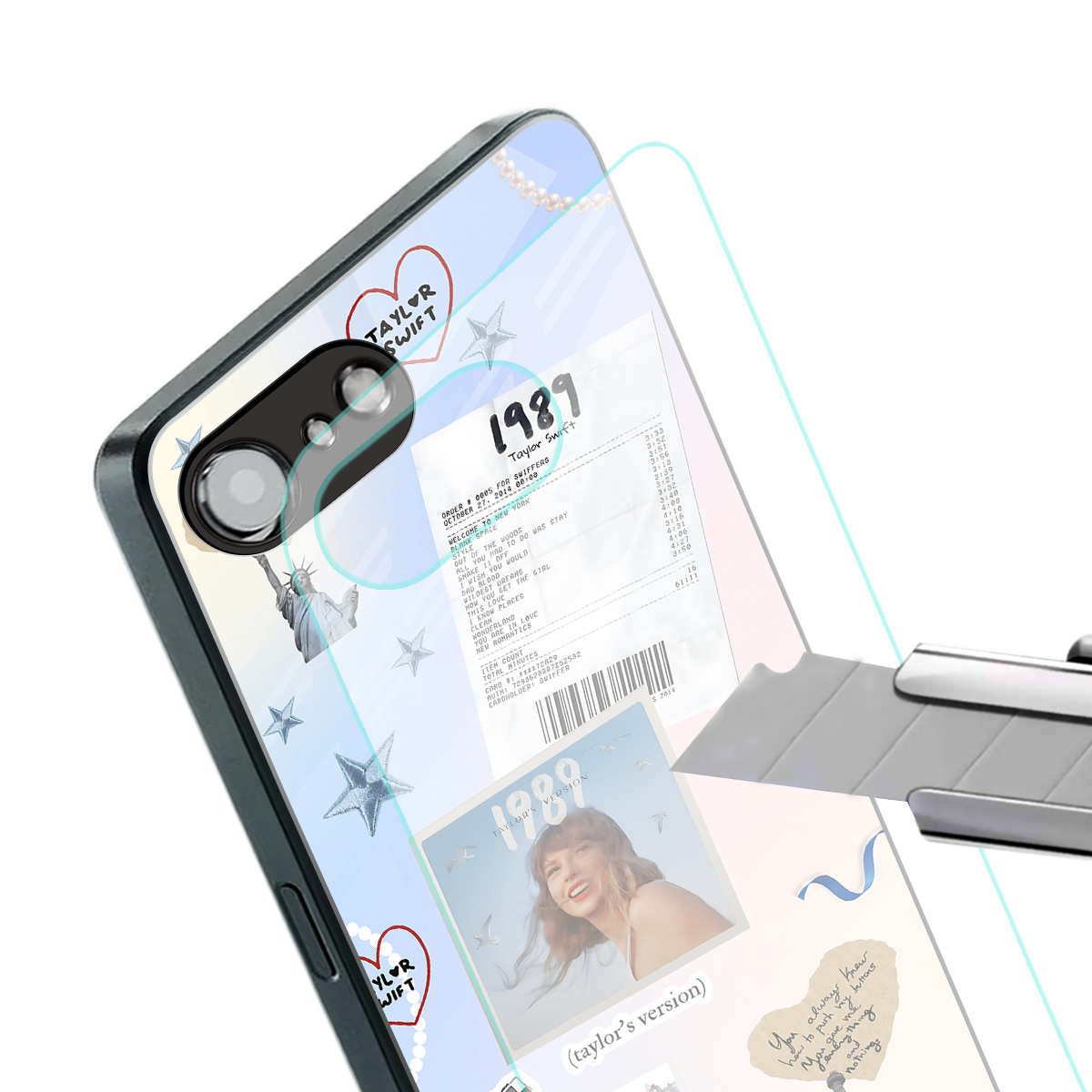 taylor mix back phone cover | glass case for iphone 16e