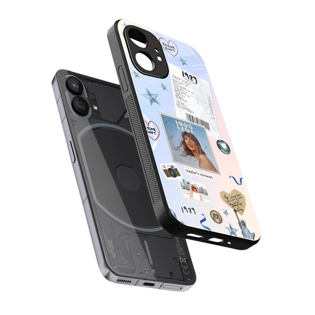 taylor mix back phone cover | glass case for nothing phone 1