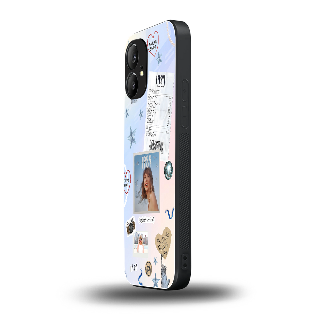 taylor mix back phone cover | glass case for nothing phone 1