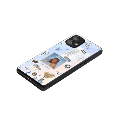 taylor mix back phone cover | glass case for nothing phone 1
