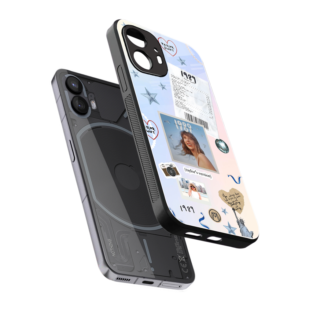 taylor mix back phone cover | glass case for nothing phone 2
