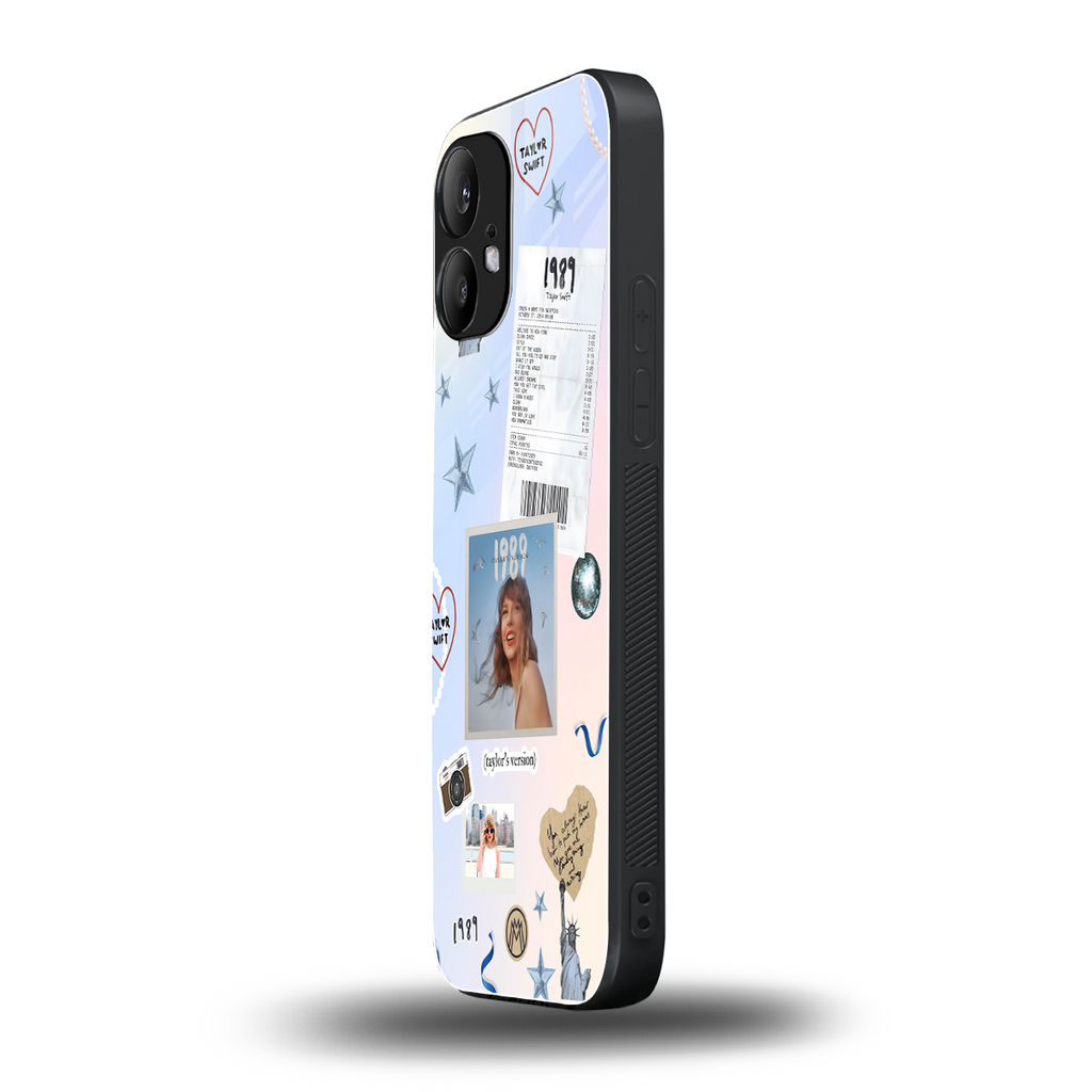 taylor mix back phone cover | glass case for nothing phone 2