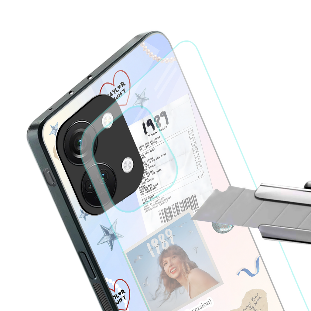 taylor mix back phone cover | glass case for oneplus nord 3