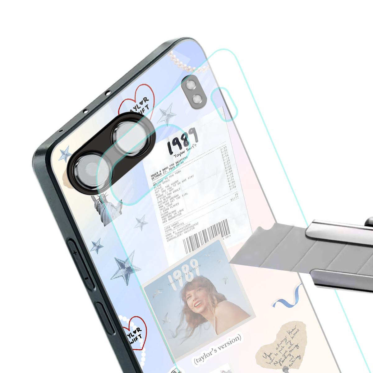 taylor mix back phone cover | glass case for oneplus nord 4