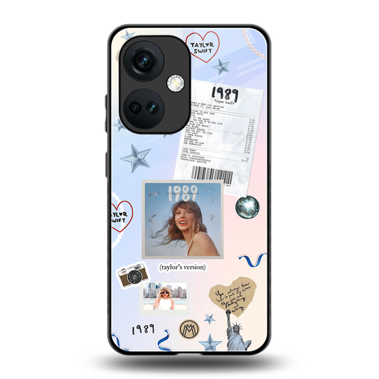 taylor mix back phone cover | glass case for oneplus nord ce 3
