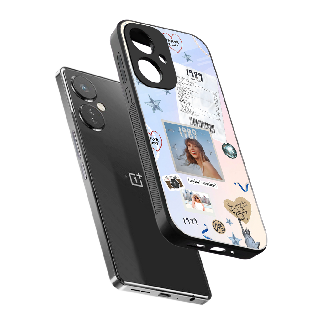 taylor mix back phone cover | glass case for oneplus nord ce 3