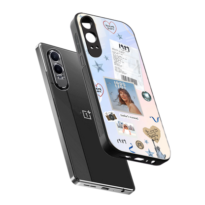 taylor mix back phone cover | glass case for oneplus nord ce 4 lite