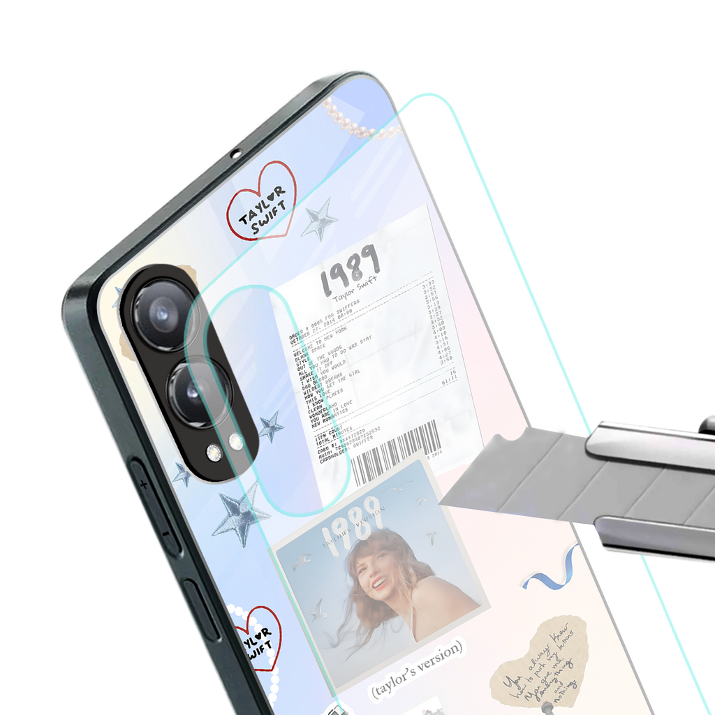 taylor mix back phone cover | glass case for oneplus nord ce 4 lite