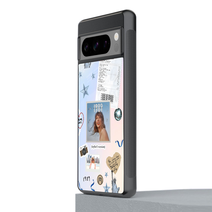 taylor mix back phone cover | glass case for google pixel 8 pro