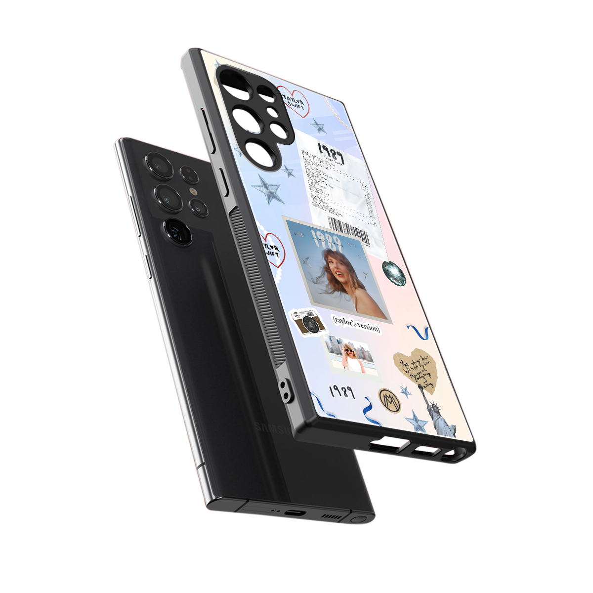 taylor mix back phone cover | glass case for samsung galaxy s23 ultra