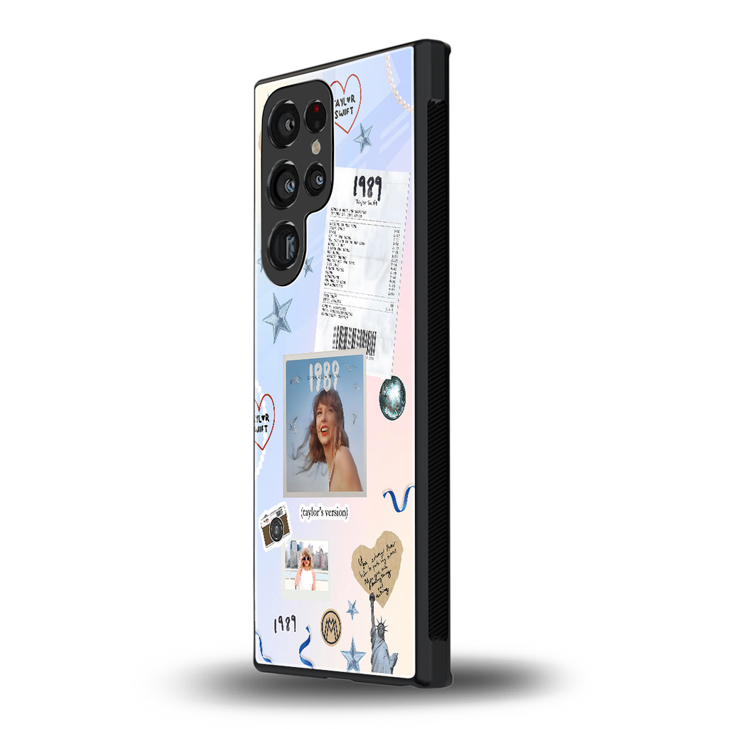 taylor mix back phone cover | glass case for samsung galaxy s23 ultra