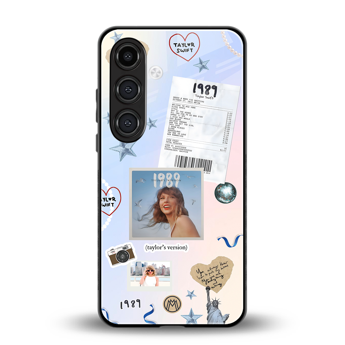 taylor mix back phone cover | glass case for samsung galaxy s23