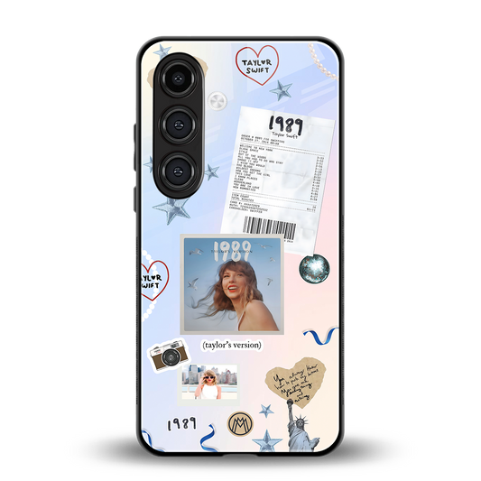 taylor mix back phone cover | glass case for samsung galaxy s23 plus