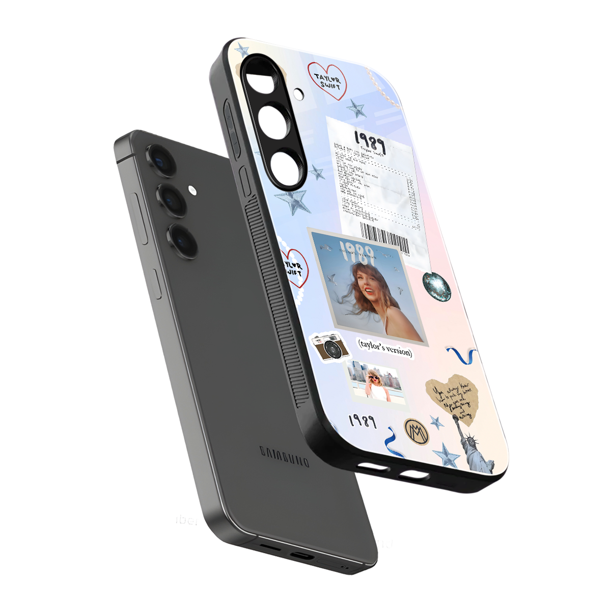 taylor mix back phone cover | glass case for samsung galaxy s23 plus