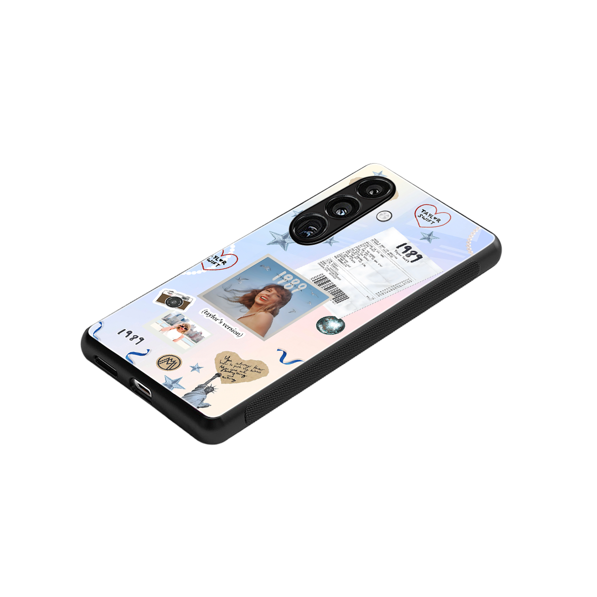 taylor mix back phone cover | glass case for samsung galaxy s23