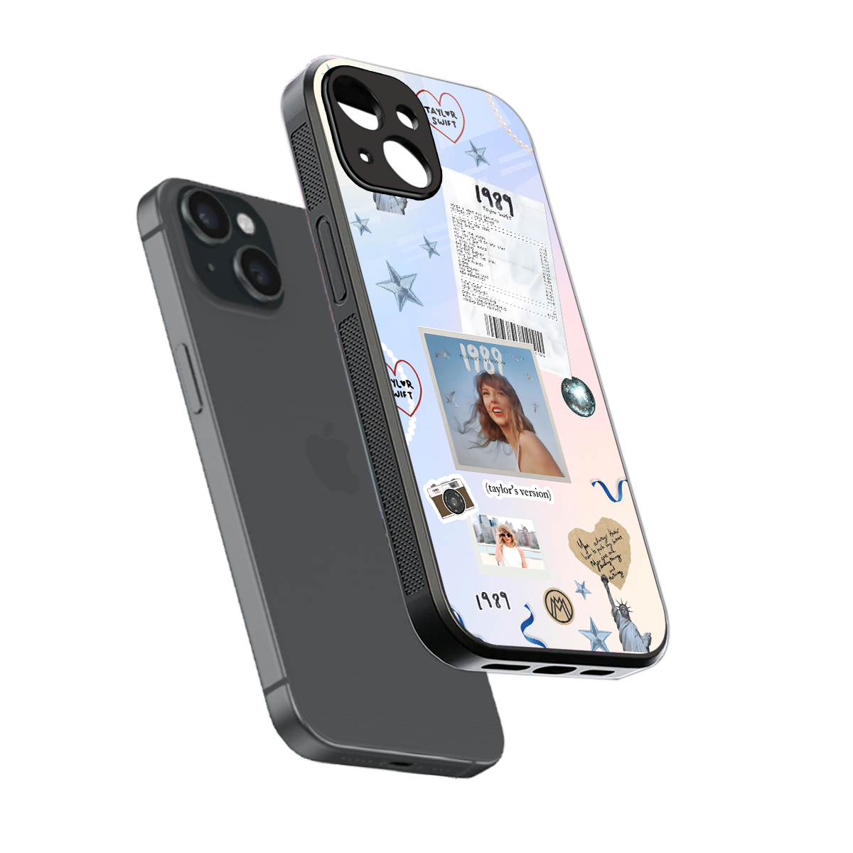 taylor mix back phone cover | glass case for iphone 15