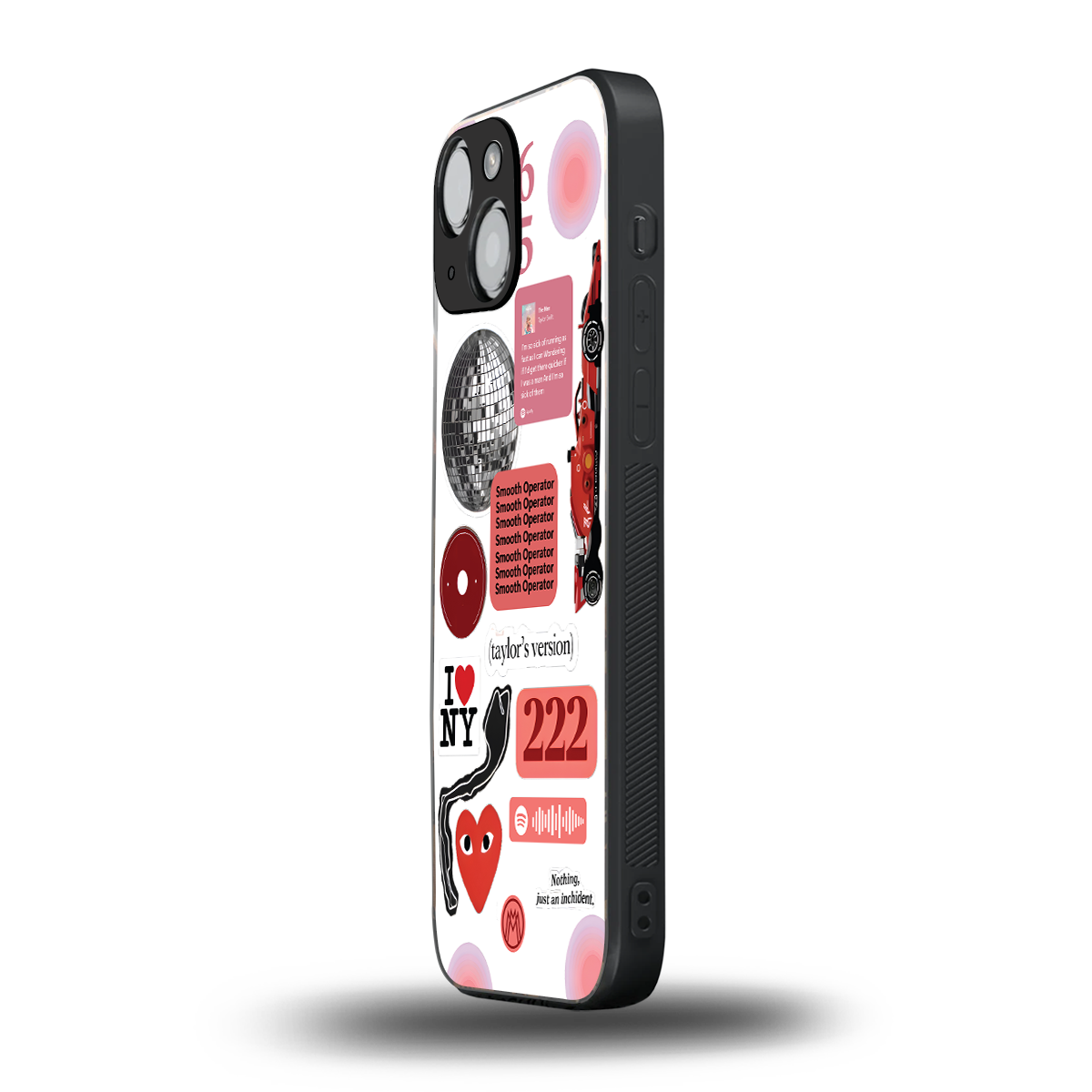 taylor swift fusion back phone cover | glass case for iphone 13 mini