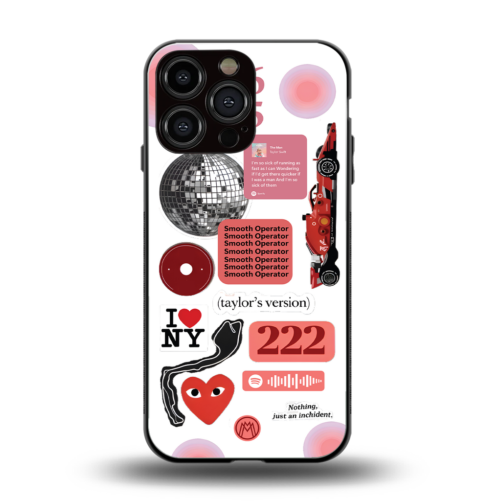 taylor swift fusion back phone cover | glass case for iphone 13 pro max