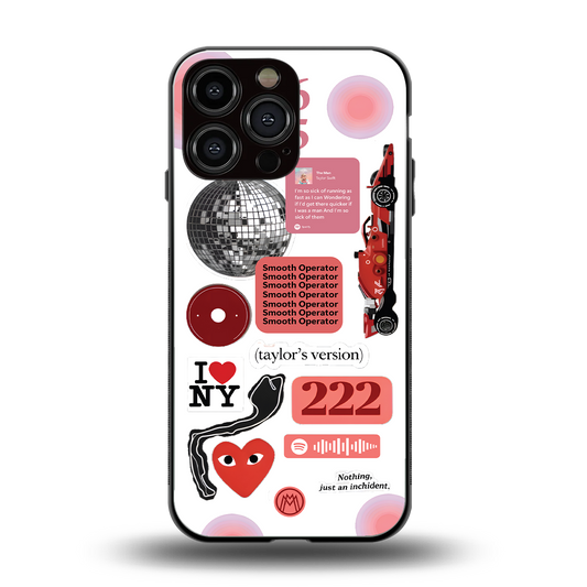 taylor swift fusion back phone cover | glass case for iphone 13 pro max