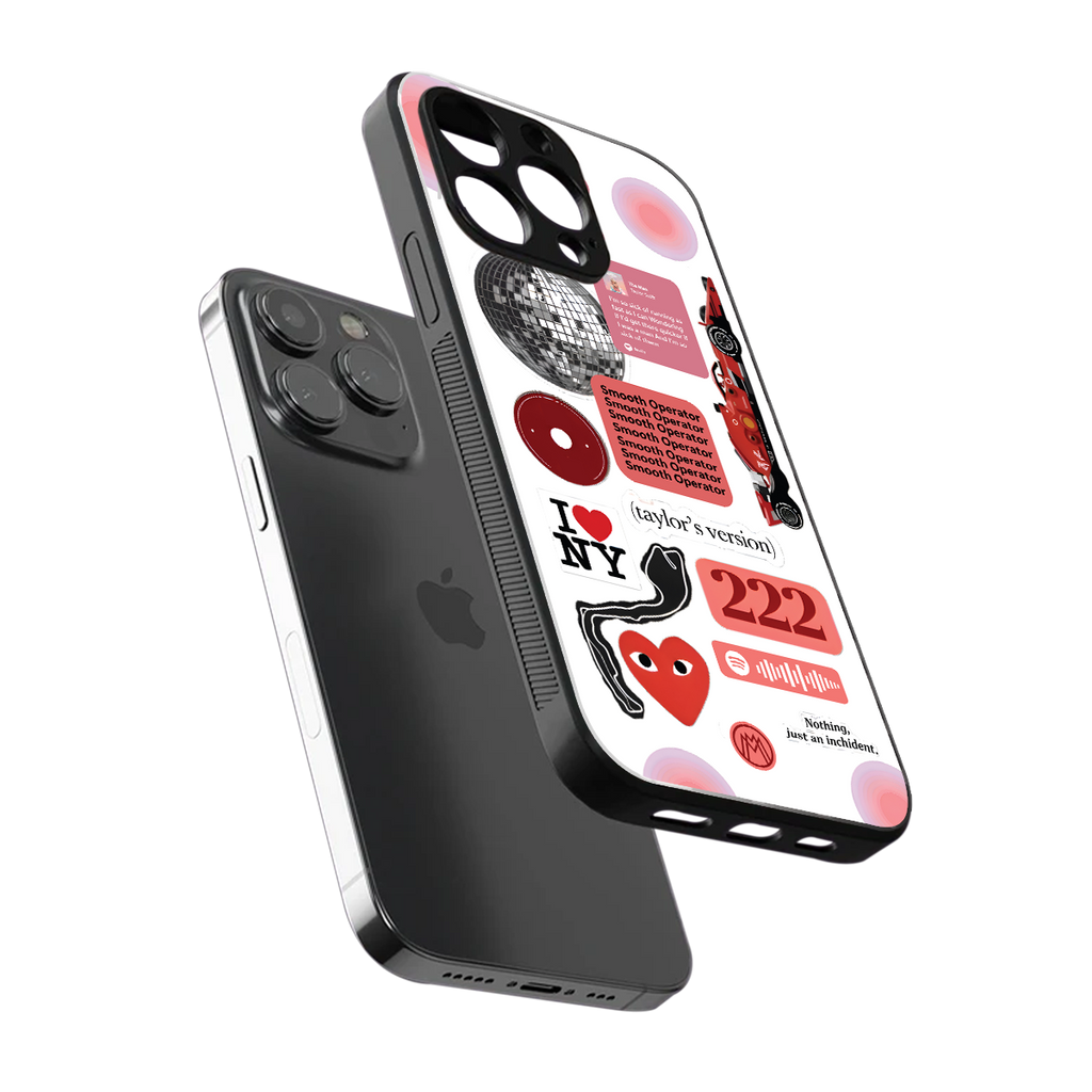 taylor swift fusion back phone cover | glass case for iphone 13 pro max