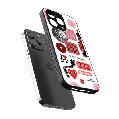 taylor swift fusion back phone cover | glass case for iphone 13 pro max