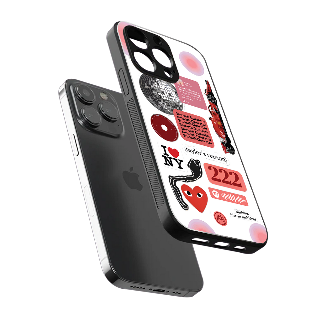 taylor swift fusion back phone cover | glass case for iphone 13 pro
