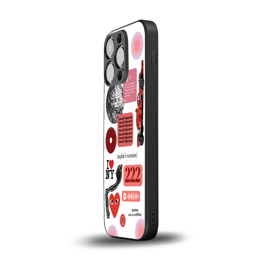 taylor swift fusion back phone cover | glass case for iphone 13 pro