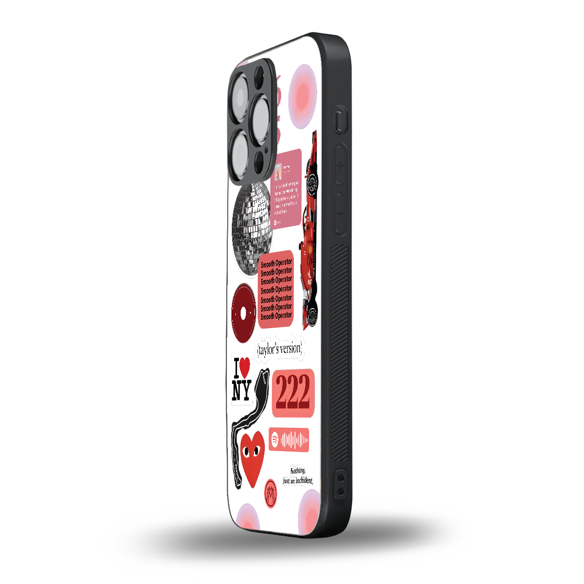 taylor swift fusion back phone cover | glass case for iphone 15 pro max