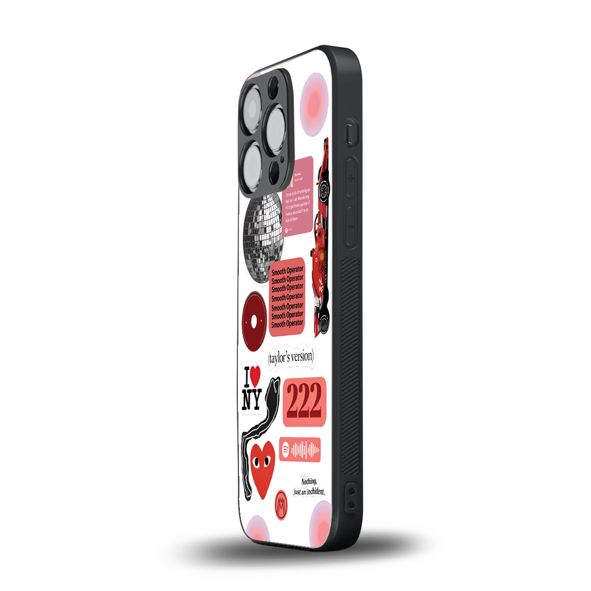 taylor swift fusion back phone cover | glass case for iphone 15 pro